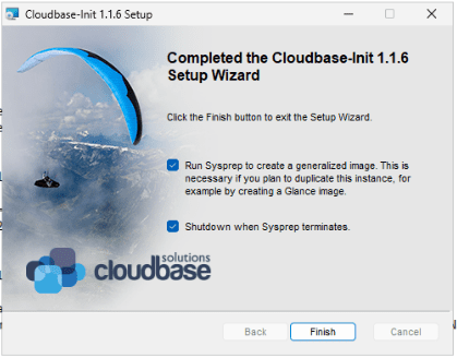 Cloud-init install sysprep